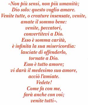 Amici napoletani Santa Veronica Giuliani: Convertitevi a Dio, è infinita la sua misericordia!