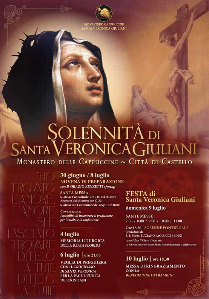 Amici di Santa Veronica Giuliani (Napoli): Evento Solennità di Santa Veronica Giuliani in data 08/07/2023